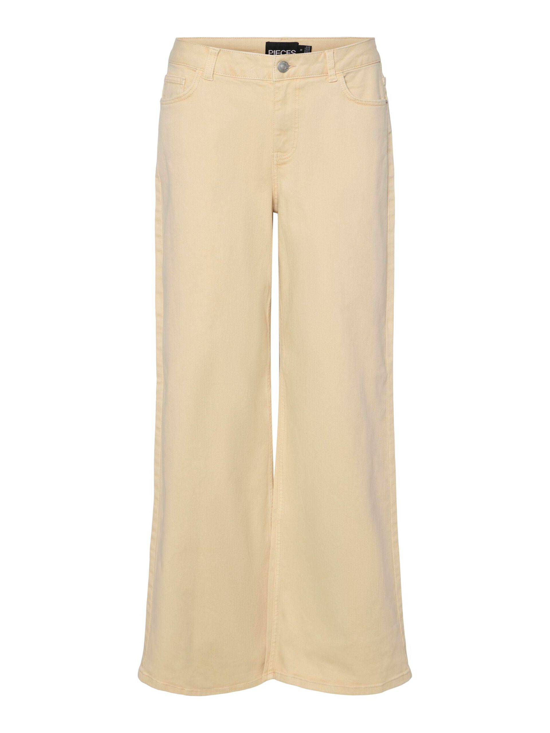 Carousel image - PCTORA WIDE FIT JEANS, Sandshell | 6