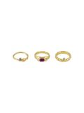 Pieces FPMARIA 3-PAKNING RINGER, Gold Colour, highres - 17131358_GoldColour_001.jpg