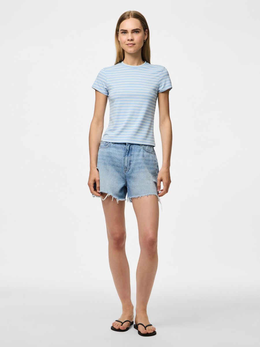 Carousel image - PCMONIQUE CAP SLEEVE TOP, Cashmere Blue | 3