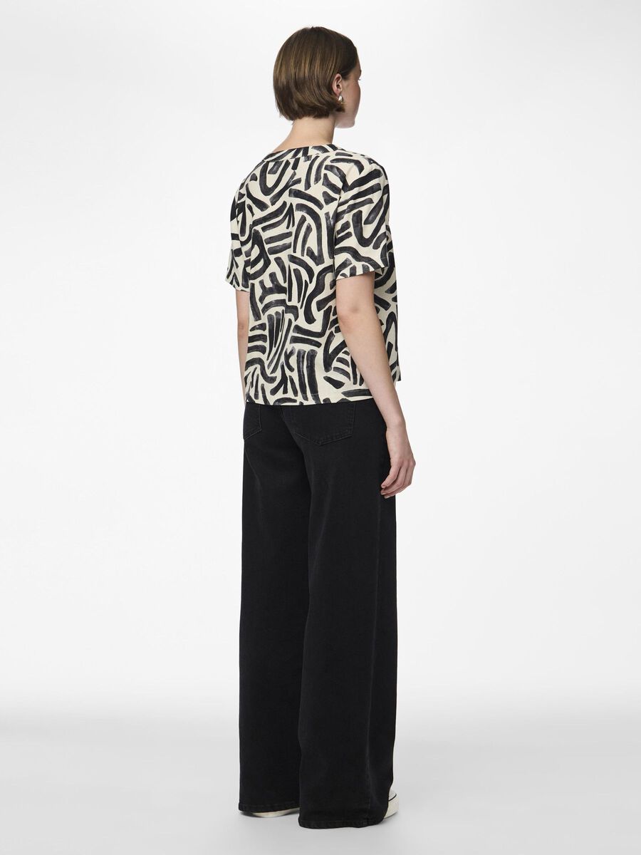 Pieces PCARLEM TOP MET KORTE MOUWEN, Black, highres - 17149298_Black_1129543_004.jpg
