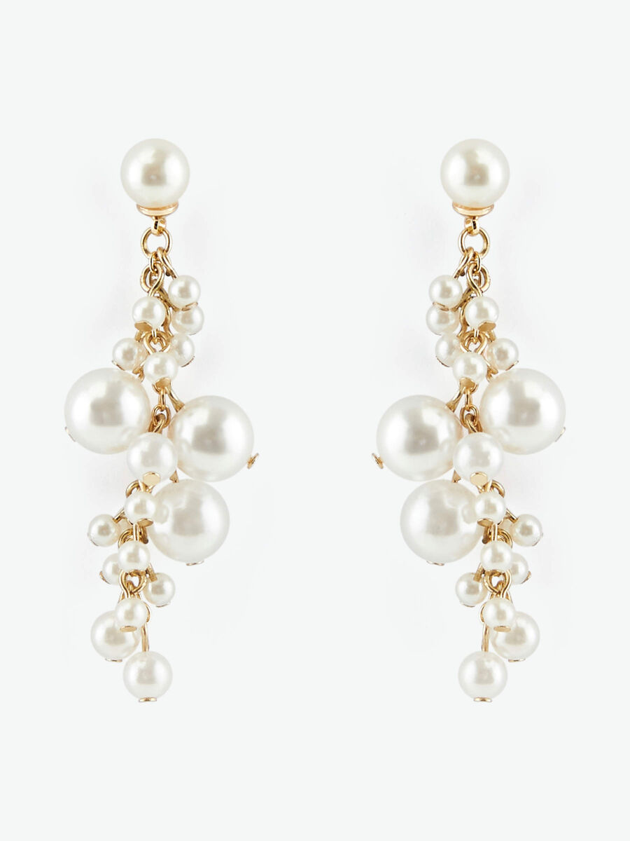 Pieces FAUX MOTHER-OF-PEARL DROP EARRINGS, Gold Colour, highres - 17102647_GoldColour_746195_001.jpg