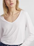 Pieces V-HALS TOP MET LANGE MOUWEN, Bright White, highres - 17114858_BrightWhite_006.jpg