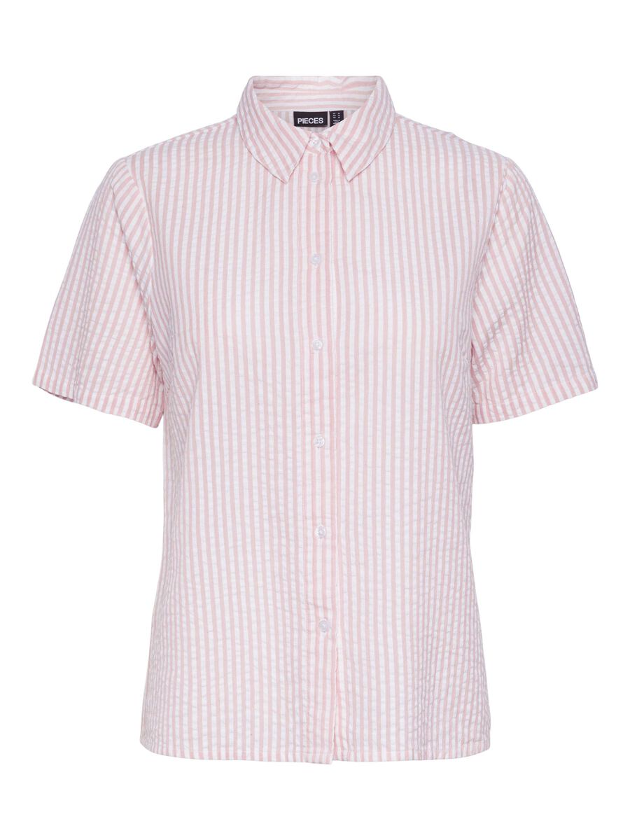 Pieces PCSALLY SEERSUCKER SHORT SLEEVED SHIRT, Pastel Lavender, highres - 17146892_PastelLavender_1109763_001.jpg