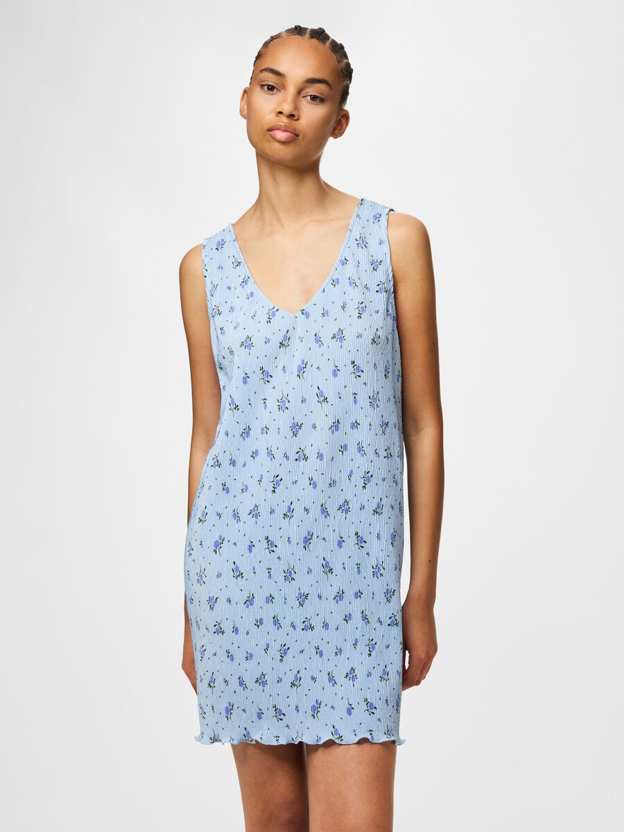 Product carousel image - PCFLORA TANKTOP MIDIKLEID, Cashmere Blue | 1