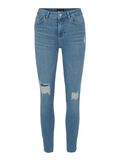 Pieces MID WAIST SKINNY FIT JEANS, Light Blue Denim, highres - 17111574_LightBlueDenim_001.jpg