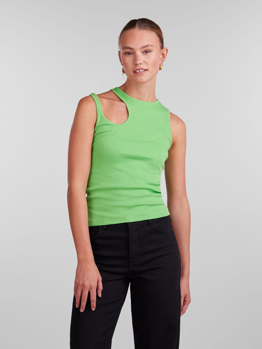 Pieces PCDONSA SLEEVELESS TOP, Jasmine Green, highres - 17138793_JasmineGreen_003.jpg