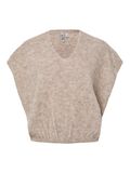 thumbnail Pcallie strickweste, colour: greige, beige, vorderseite