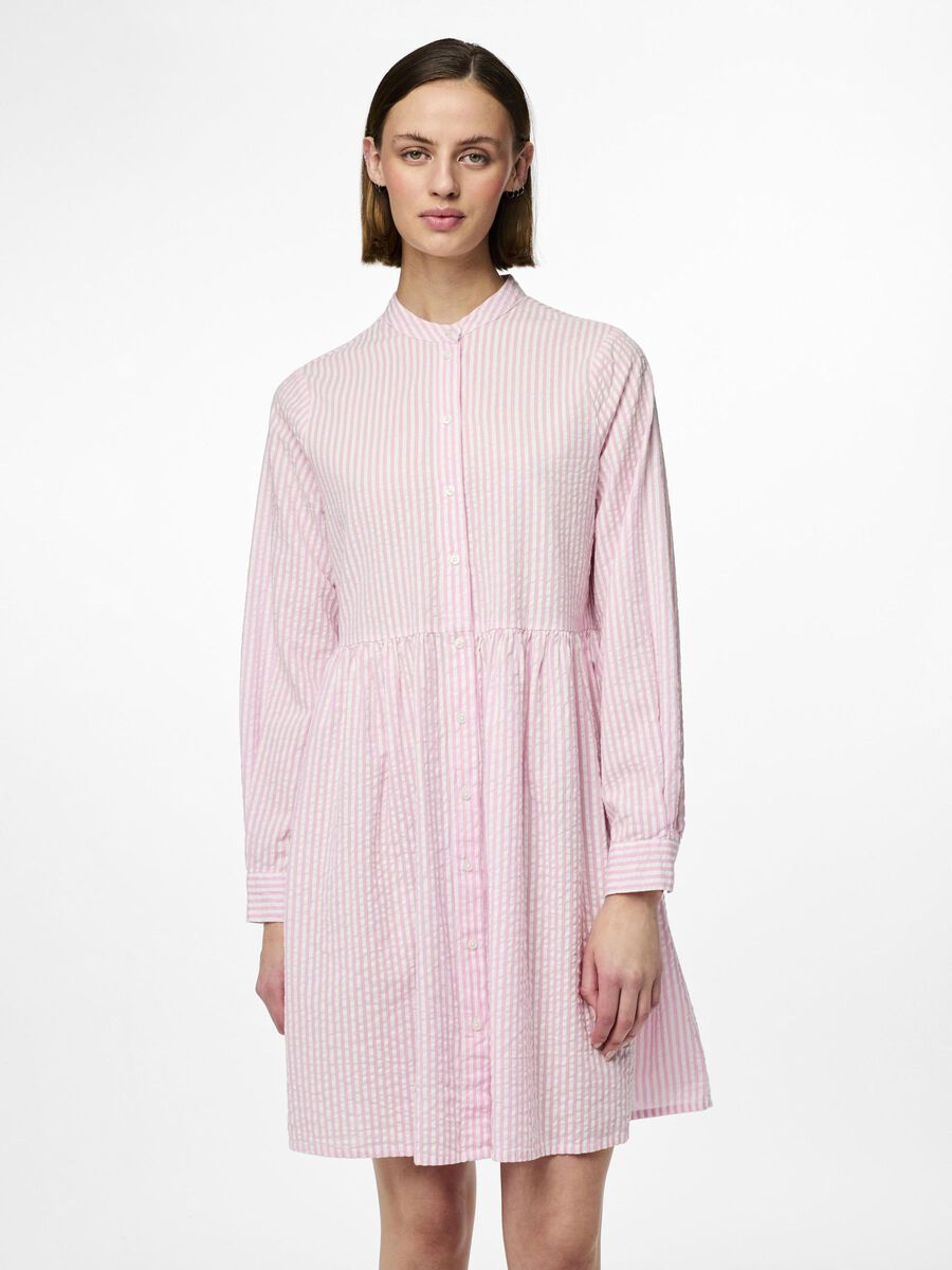 Pieces PCSALLY SEERSUCKER SHIRT DRESS, Pastel Lavender, highres - 17146658_PastelLavender_1109718_003.jpg