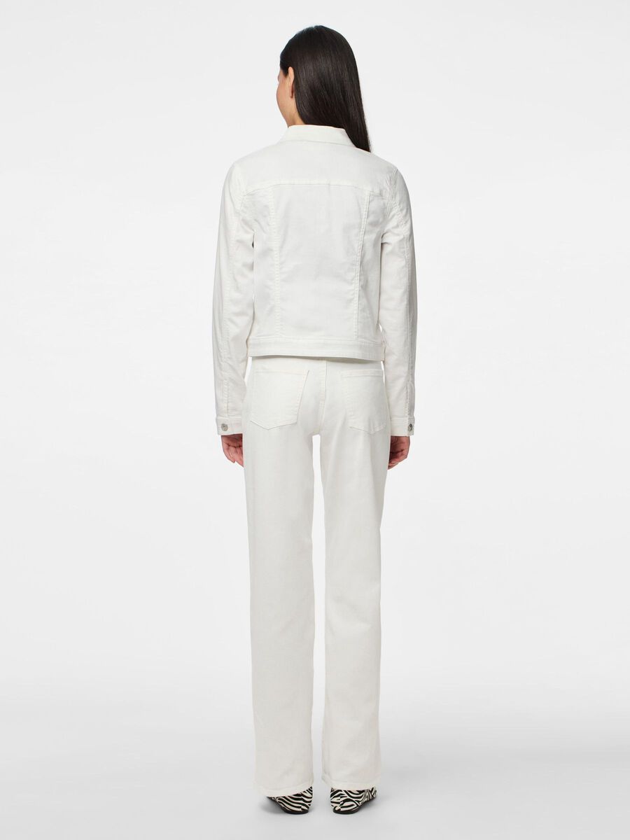 Pieces PCOIA DENIM JACKET, Bright White, highres - 17123702_BrightWhite_004.jpg