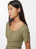 Pieces PCKITTE  SHORT SLEEVED TOP, Deep Lichen Green, highres - 17101439_DeepLichenGreen_006.jpg