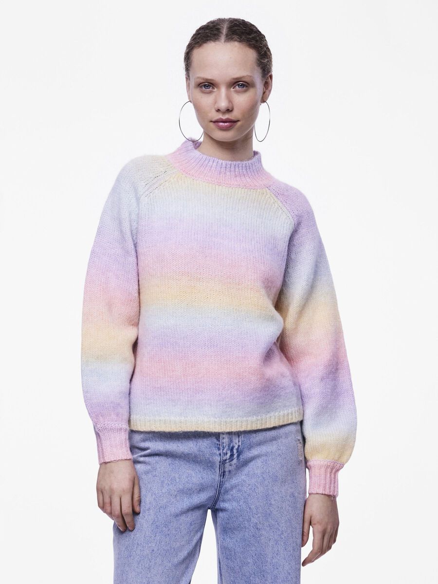 Pieces REGENBOGEN STRICKPULLOVER, Orchid Bloom, highres - 17117748_OrchidBloom_1049931_003.jpg