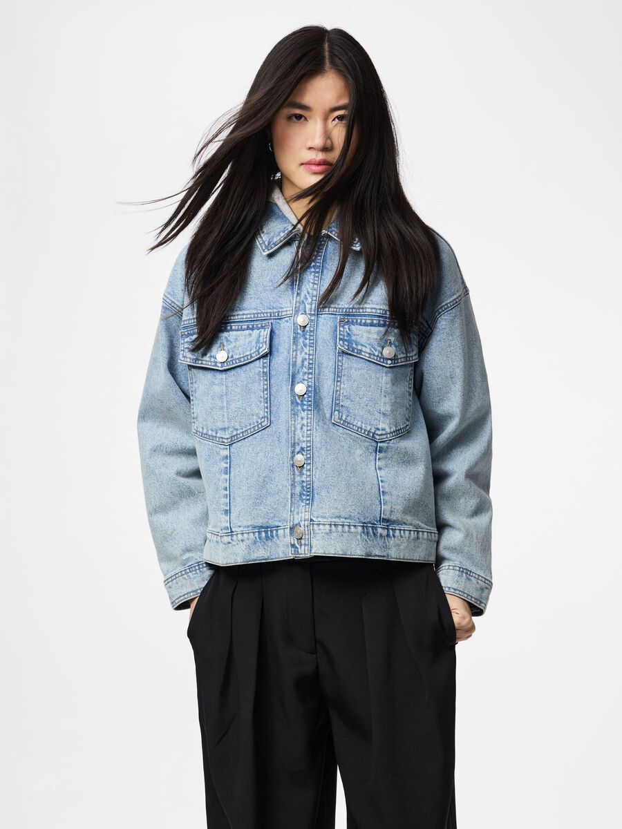 Product carousel image - PCELMA OLAJAKKE, Medium Blue Denim | 1