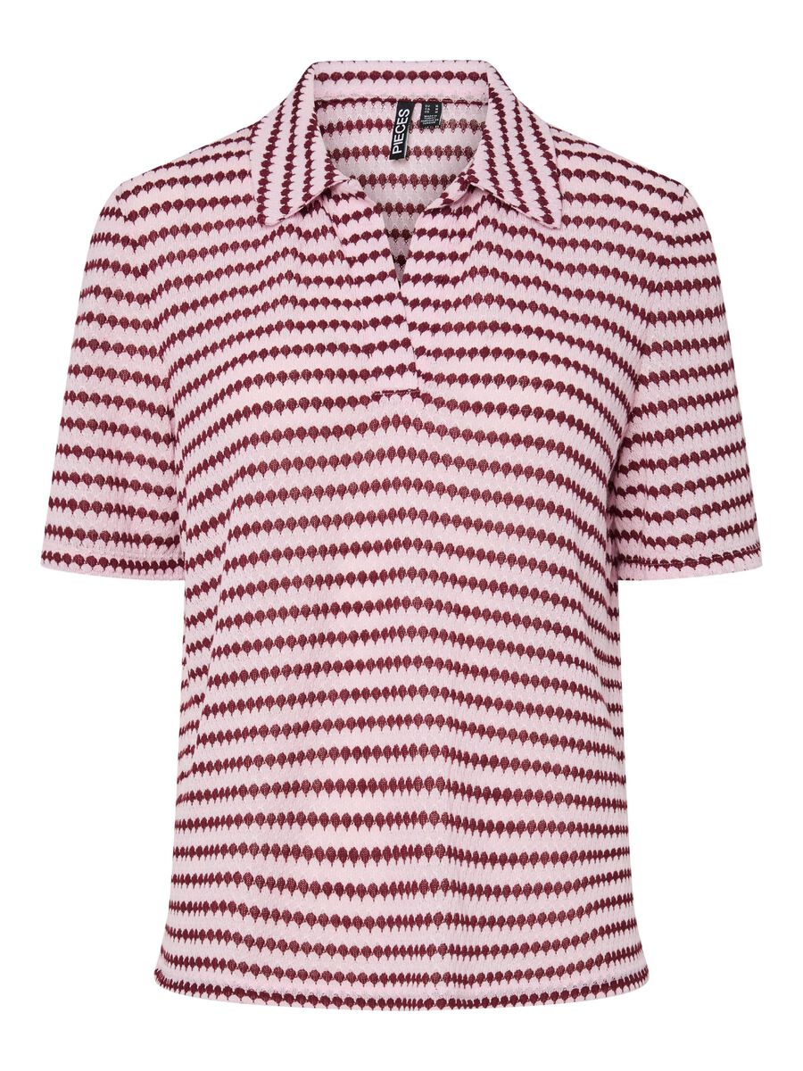 Pieces PCJEYA POLO-SHIRT, Pink Tulle, highres - 17163792_PinkTulle_1250879_001.jpg