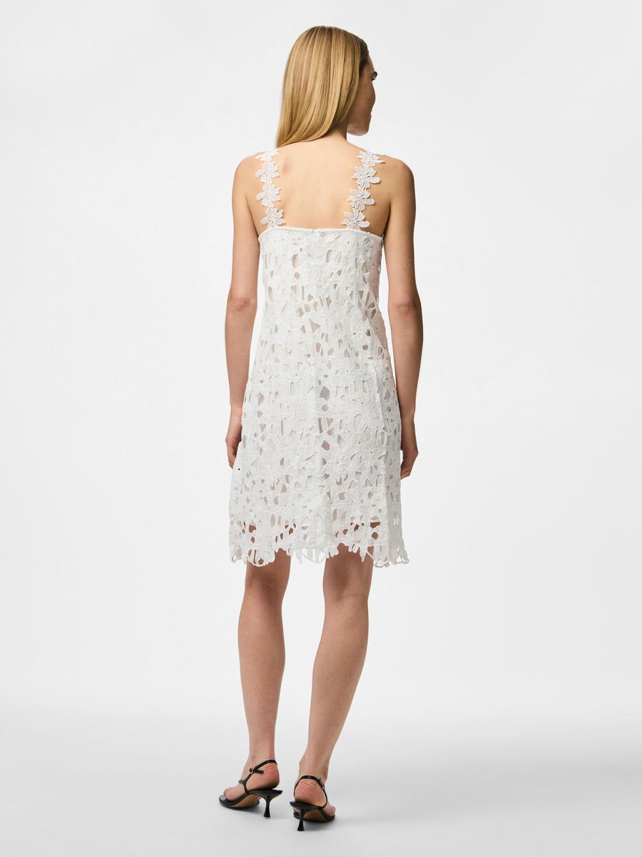 Pieces PCMARISA BLONDE KORT KJOLE, Bright White, highres - 17163548_BrightWhite_004.jpg