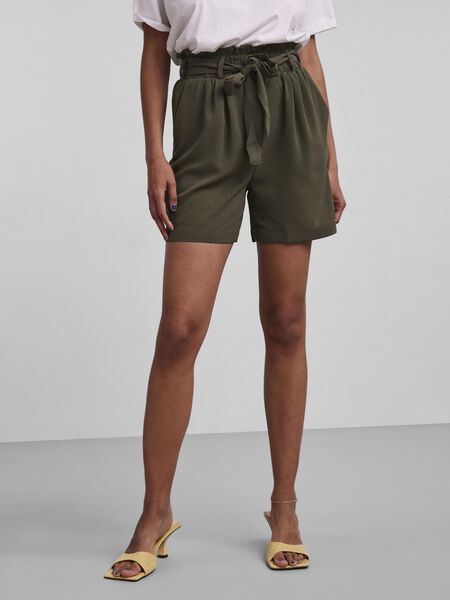 Pieces TIE WAIST SHORTS, Grape Leaf, highres - 17103514_GrapeLeaf_003.jpg