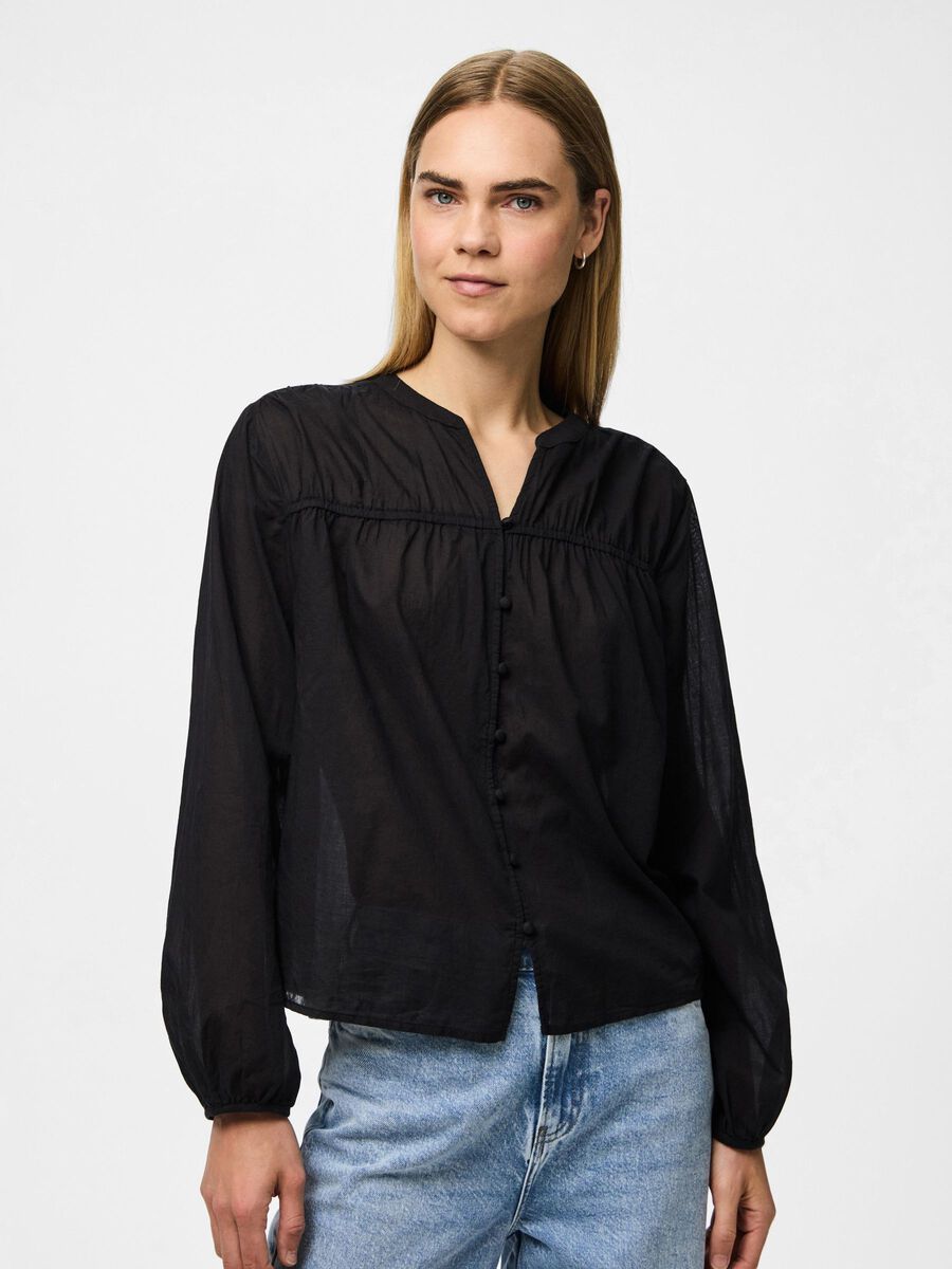 Pieces PCFIKENNA BLOUSE, Black, highres - 17158857_Black_003.jpg