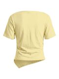 Product image thumbnail - PCSIRENE DRAPY T-SHIRT, French Vanilla | 2