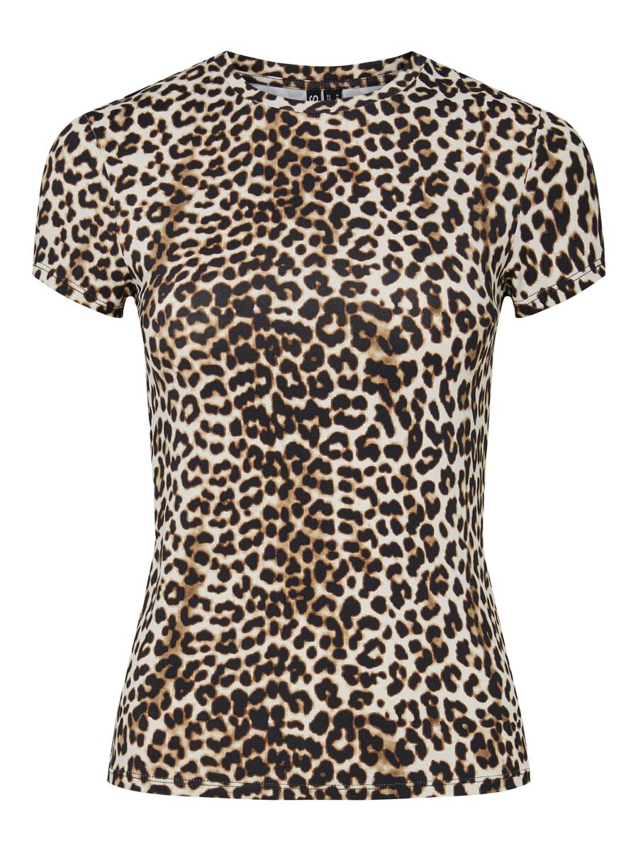 Pieces PCFYLLA NYLON TOP MET KORTE MOUWEN, Silver Mink, highres - 17157916_SilverMink_1225397_001.jpg