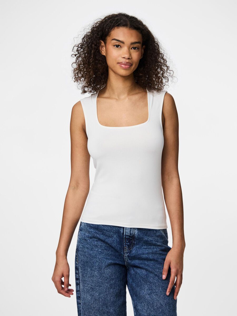 Pieces PCFYLLA SLEEVELESS TOP, Bright White, highres - 17161641_BrightWhite_003.jpg