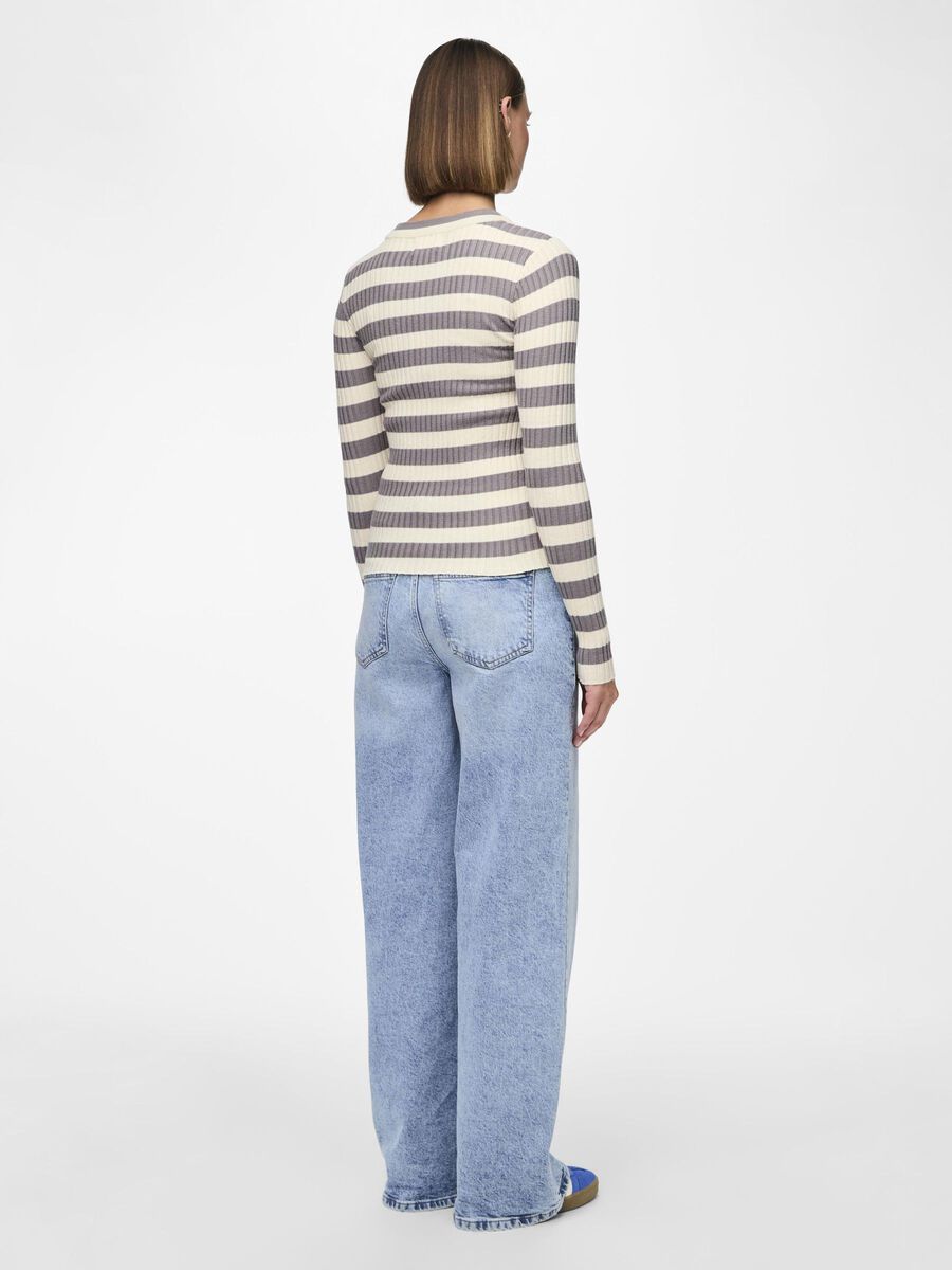 Pieces PCCRISTA KNITTED PULLOVER, December Sky, highres - 17115047_DecemberSky_1080291_004.jpg