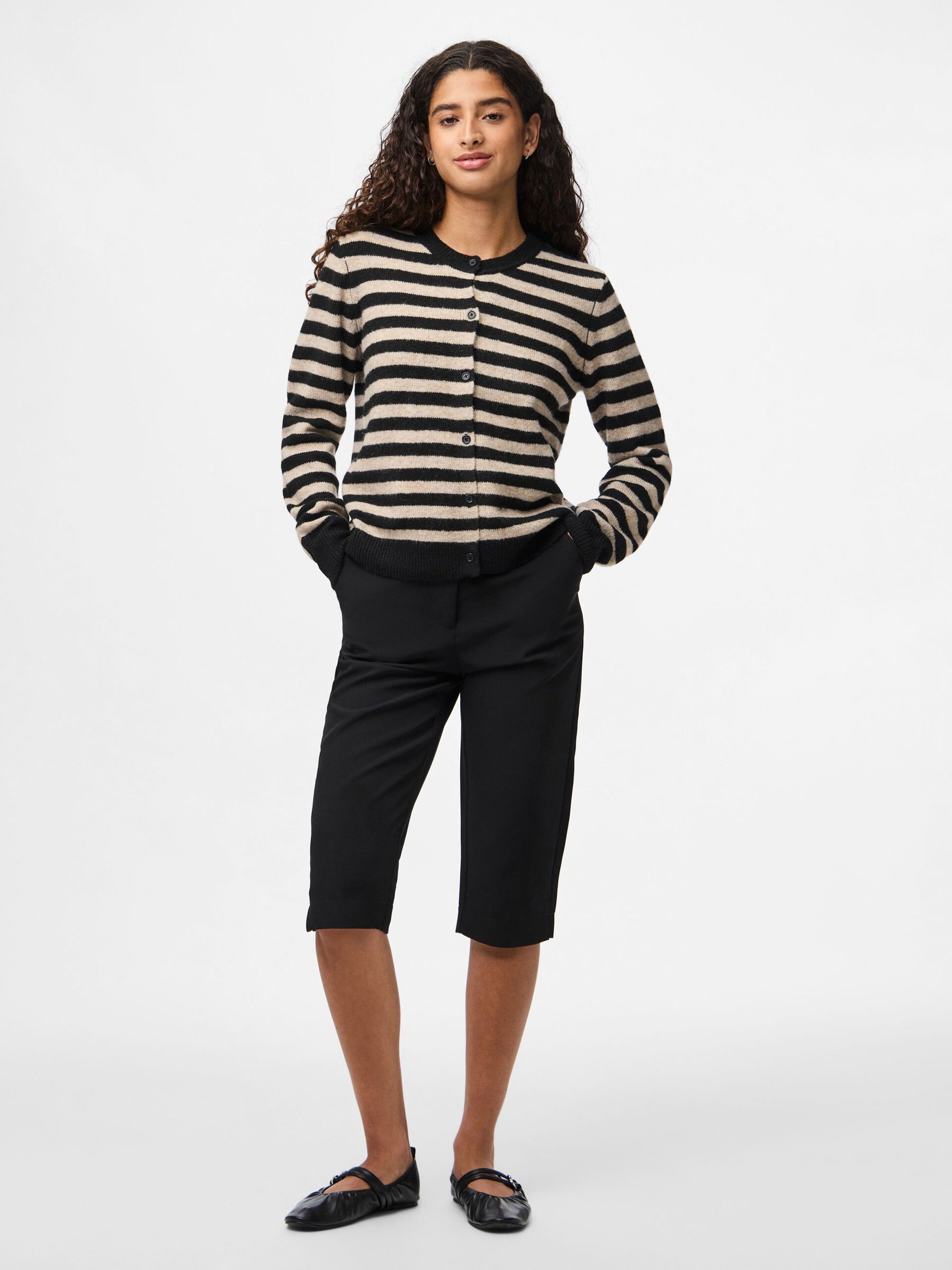 Carousel image - PCMALOU KNITTED CARDIGAN, Black | 3