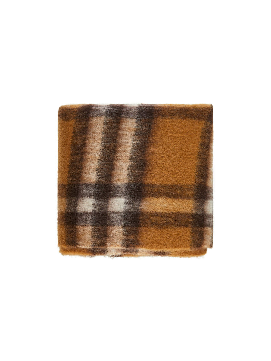 Carousel image - CHECKED SCARF, Toasted Coconut | 3