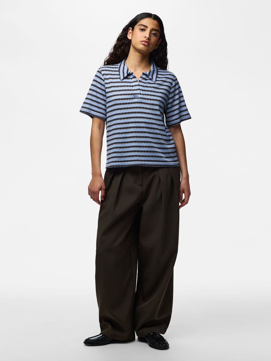 Carousel image - PCJEYA KNITTED TOP, Cashmere Blue | 3