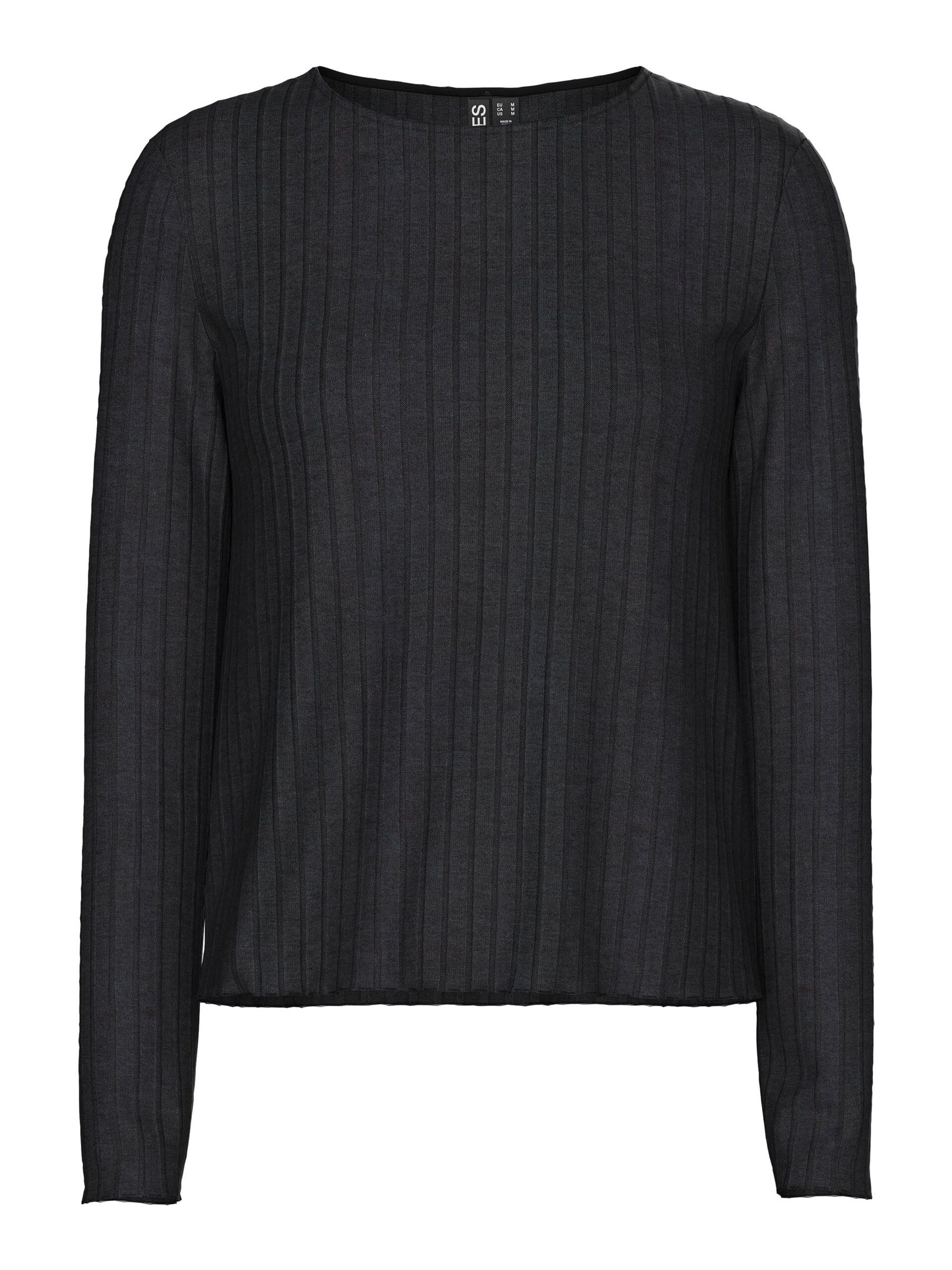 Carousel image - PCIRIS LONG SLEEVED BLOUSE, Black | 7
