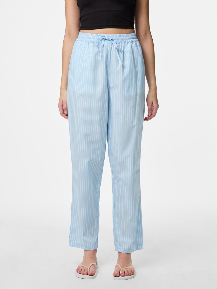 Pieces PCPENNY HIGH WAISTED TROUSERS, Airy Blue, highres - 17149323_AiryBlue_1104182_003.jpg