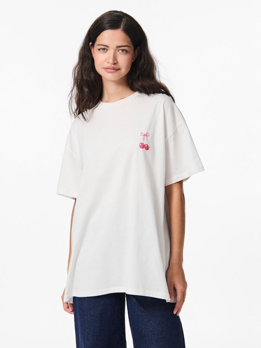 Pieces CAMISETA EXTRAGRANDE, Bright White, highres - 17163760_BrightWhite_1250796_003.jpg