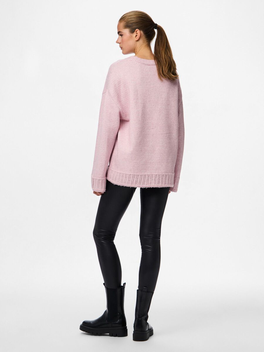 Carousel image - PCNEW SHINY FLEECE MW LEGGINGS, Black | 2