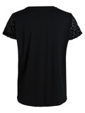 Pieces LEOPARD TOP MED KORTE ÆRMER, Black, highres - 17079683_Black_002.jpg