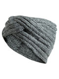 Pieces KNITTED HEADBAND, Medium Grey Melange, highres - 17083649_MediumGreyMelange_001.jpg