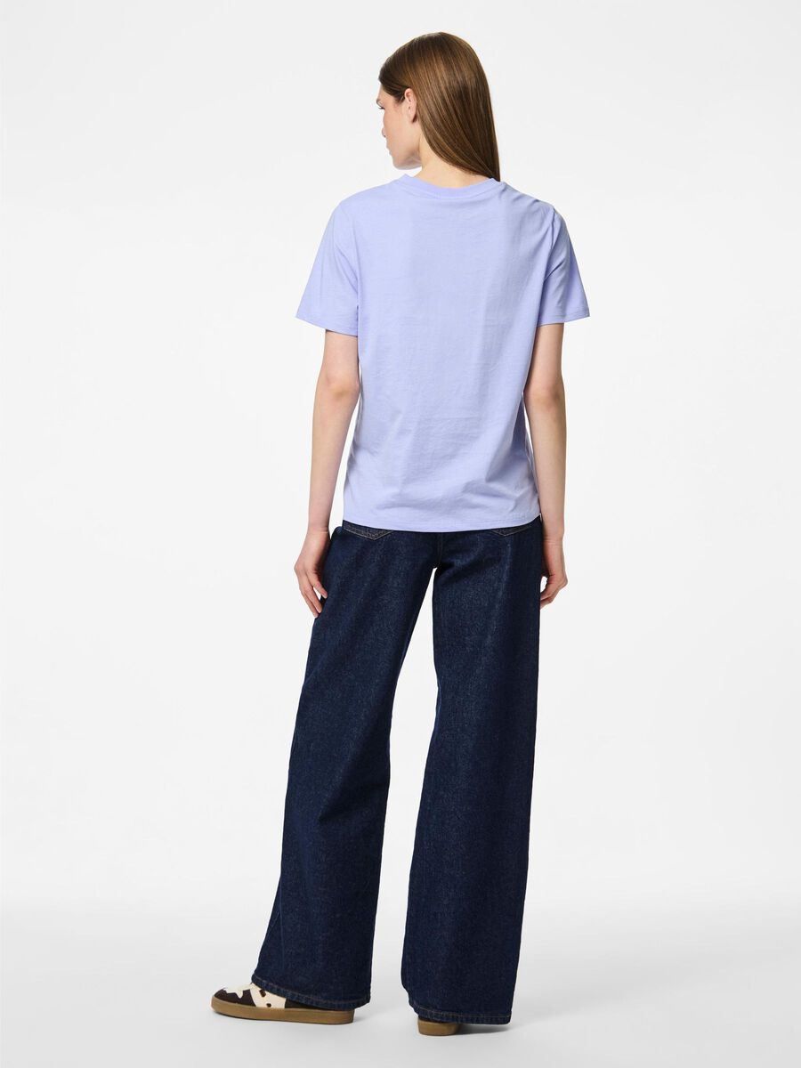 Pieces PCRIA COTTON T-SHIRT, Baby Lavender, highres - 17140802_BabyLavender_004.jpg