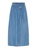 Pieces PAPERBAG LYOCELL MIDIROCK, Medium Blue Denim, highres - 17098443_MediumBlueDenim_001.jpg