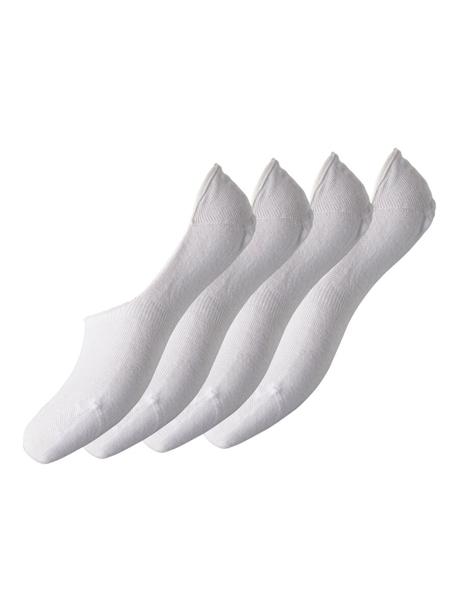 Pieces 4-PACK FOOTLETS, Bright White, highres - 17095776_BrightWhite_001.jpg