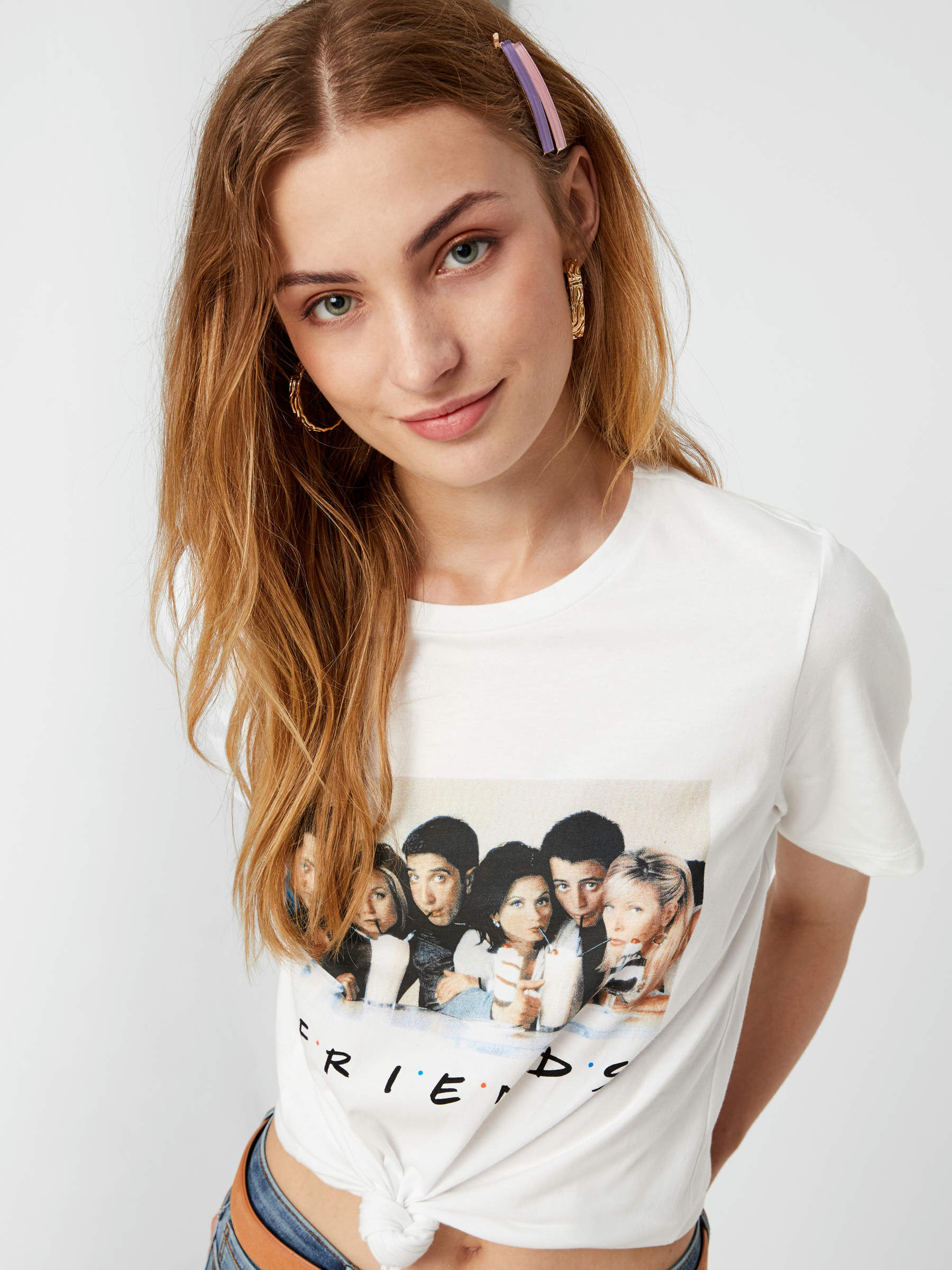 PHOTO PRINT CREW NECK T SHIRT White PIECES Switzerland
