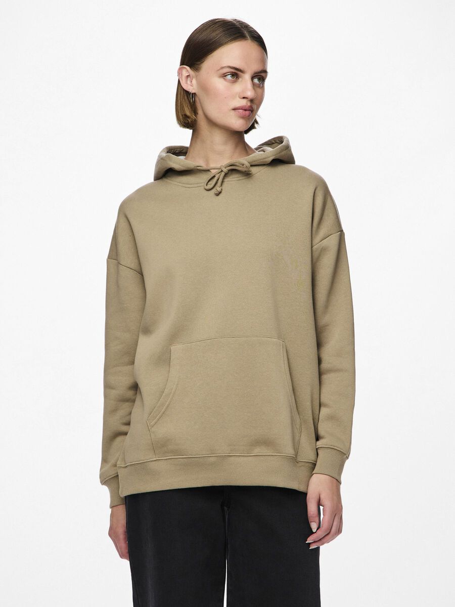 Pieces PCCHILLI HOODIE, Silver Mink, highres - 17126591_SilverMink_003.jpg