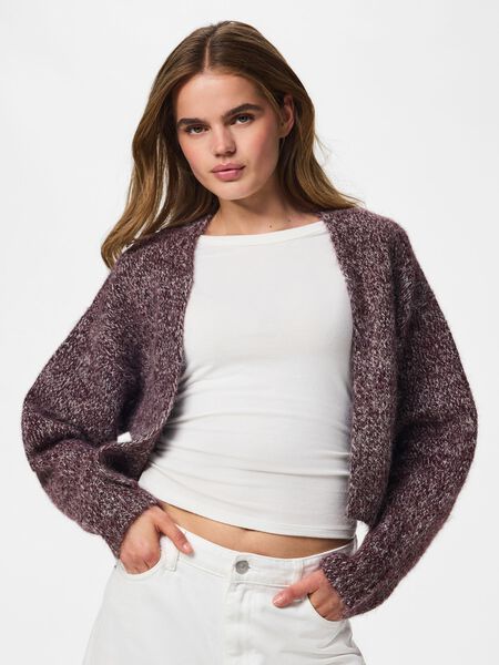 Pieces PCSOFTCRUSH KNITTED CARDIGAN, Winetasting, highres - 17167744_Winetasting_1322751_003.jpg