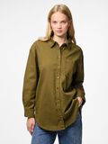 Product image thumbnail - PCMAISIE JEANSHEMD, Military Olive | 1
