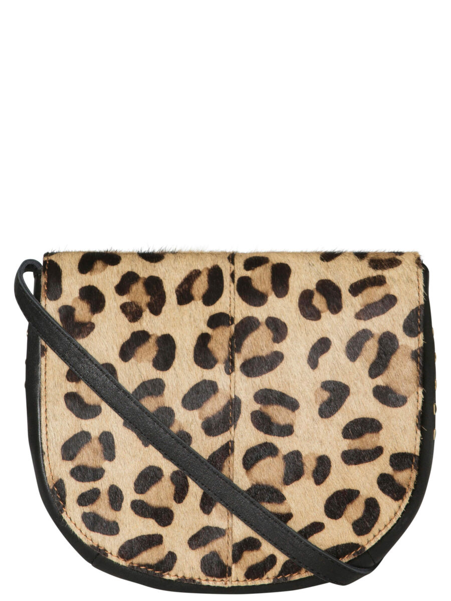 Pieces LEOPARD PRINTED LEATHER CROSSBODY BAG, Black, highres - 17094814_Black_670107_001.jpg