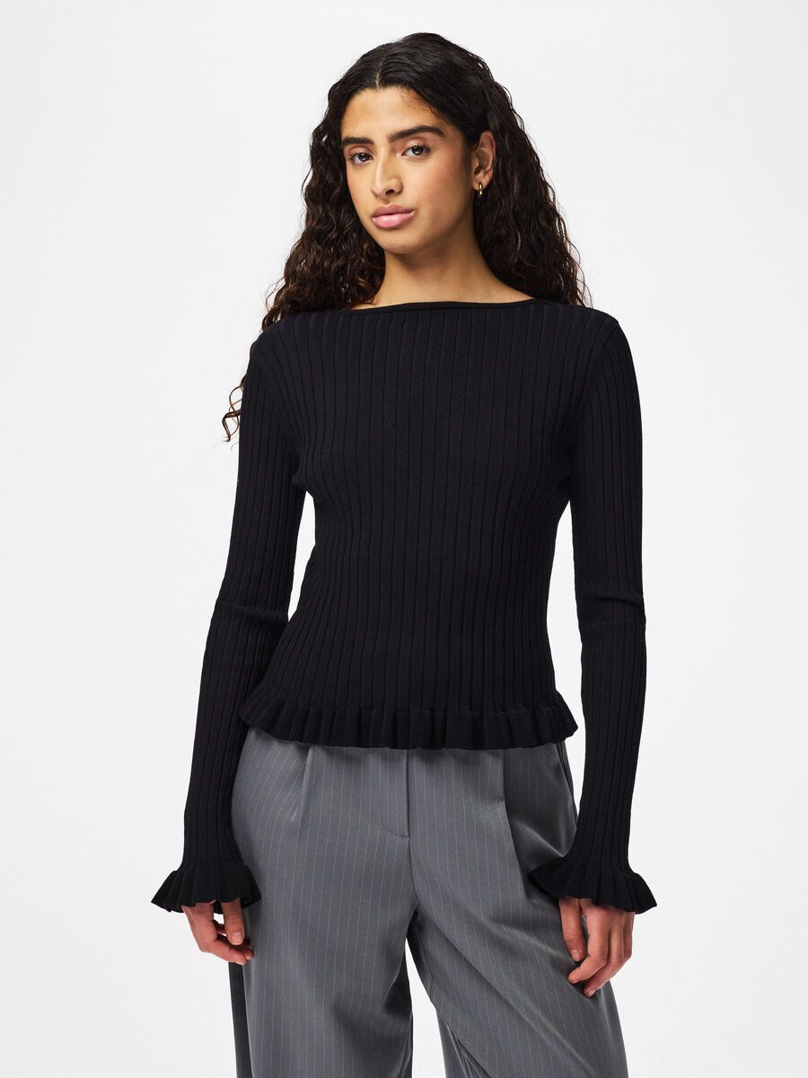 Carousel image - PCRAGNHILD STRICKJACKE, Black | 5