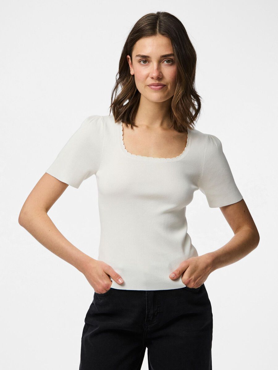 Pieces PCJULINE KNITTED TOP, Cloud Dancer, highres - 17159166_CloudDancer_003.jpg