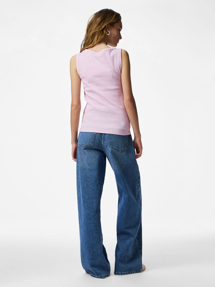 Carousel image - PCMAY RIBBED TANK TOP, Winsome Orchid | 2