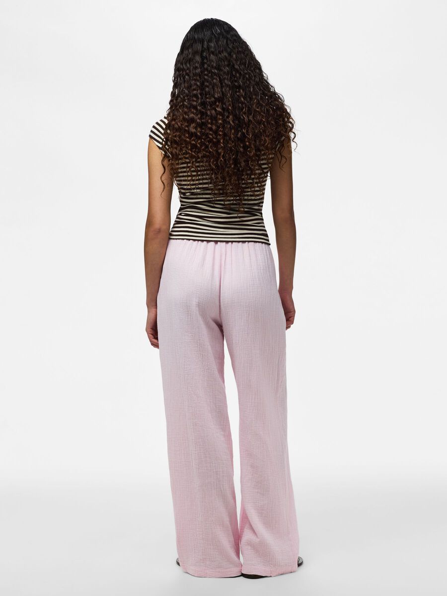 Carousel image - PANTALONES DE PIERNA ANCHA, Cradle Pink | 2