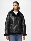 Pieces PCNORA FAUX LEATHER JACKET, Black, highres - 17140793_Black_003.jpg