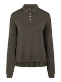 Pieces PCELLE LONG SLEEVED TOP, Black Olive, highres - 17117631_BlackOlive_001.jpg