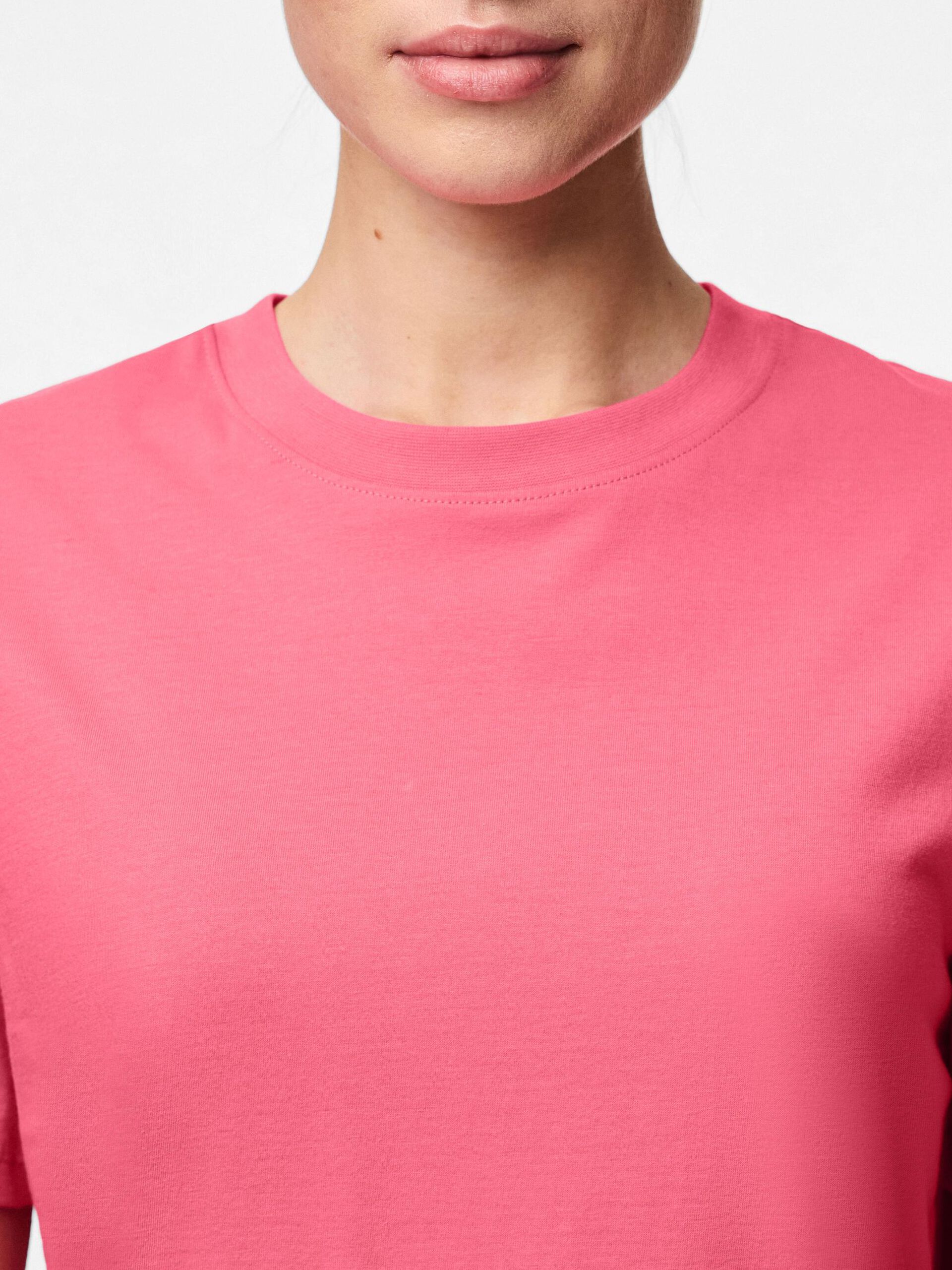 Carousel image - PCRIA KATOEN T-SHIRT, Pink Lemonade | 4