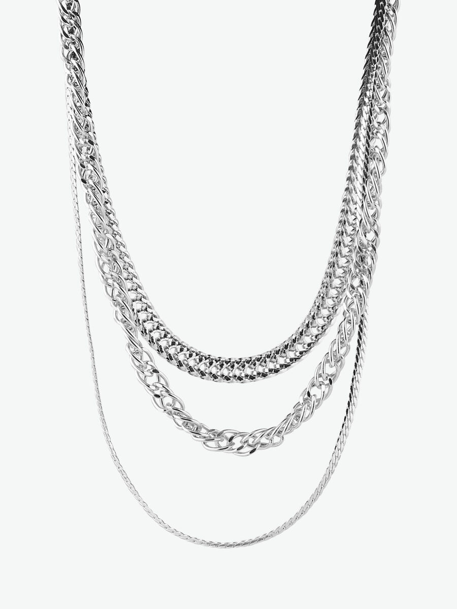 Product carousel image - PCALLI NECKLACE, Silver Colour | 1