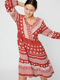 Pieces PRINTED VISCOSE SMOCK DRESS, Chili Oil, highres - 17106286_ChiliOil_784505_006.jpg